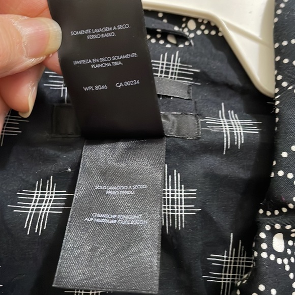 Style & Co. Black White floral print jacket (sz 10) - Picture 5 of 13